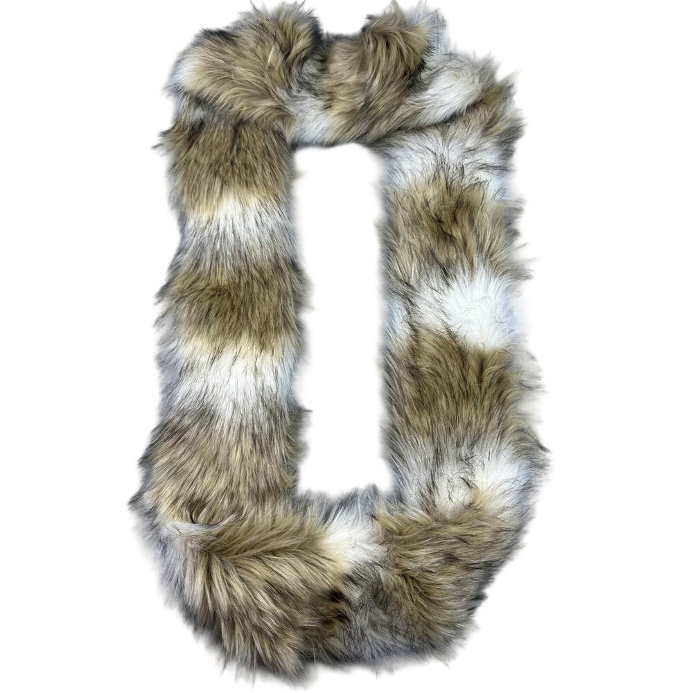 Mark & Graham Faux Fur Scarf Wrap Stole Winter Warm Soft Plush